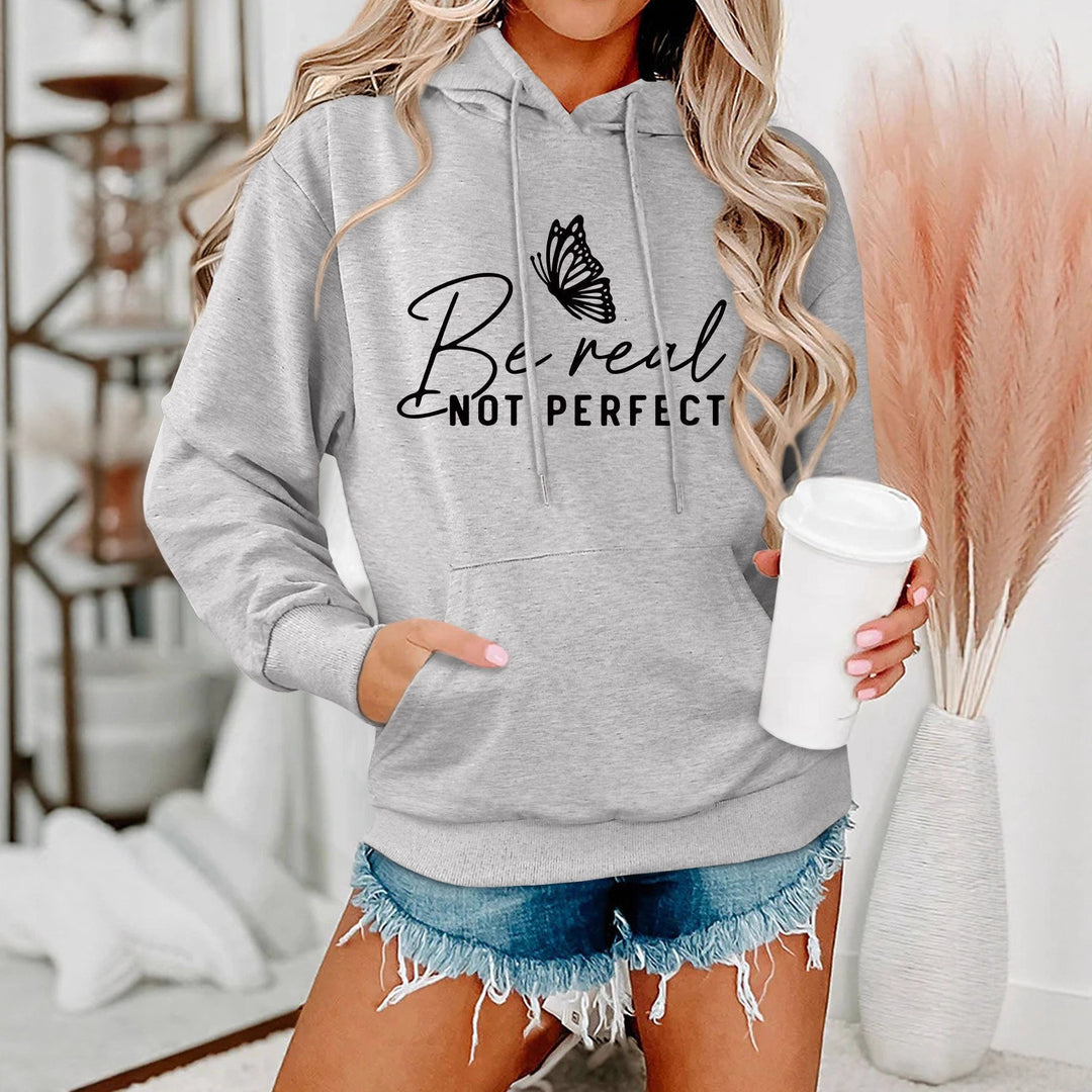 Damen Kapuzenpullover mit kreativem Motiv und bequemer Schnittführung Drune