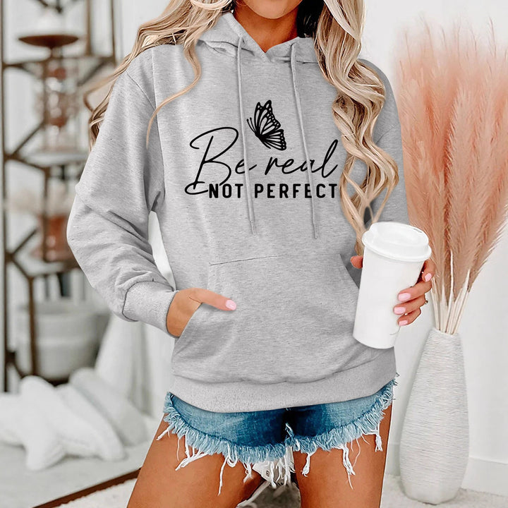 Damen Kapuzenpullover mit kreativem Motiv und bequemer Schnittführung Drune
