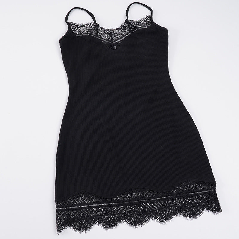 Damen Spitzen-Nachtkleid im figurbetonten Schnitt Drune