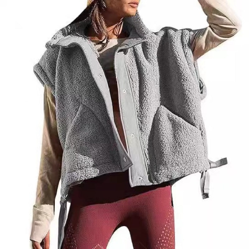 Damen Modische Fleece-Weste Drune