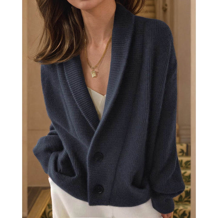Damen Strickjacke mit eleganten Knopfdetails und lässigem Schnitt Drune