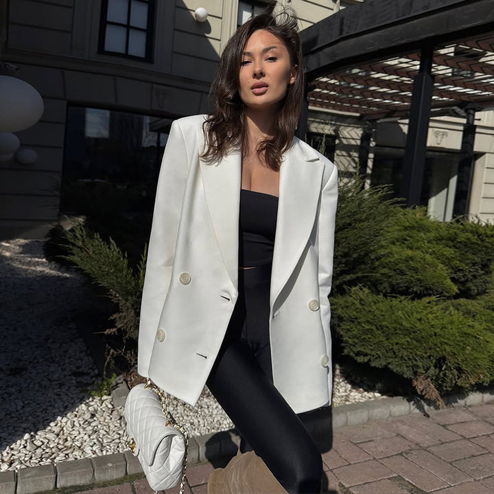 Damen eleganter Oversize-Blazer Drune
