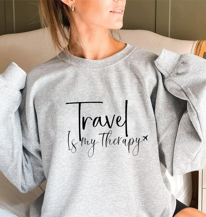 Damen Sweatshirt mit Statementaufschrift und Puffärmeln Drune