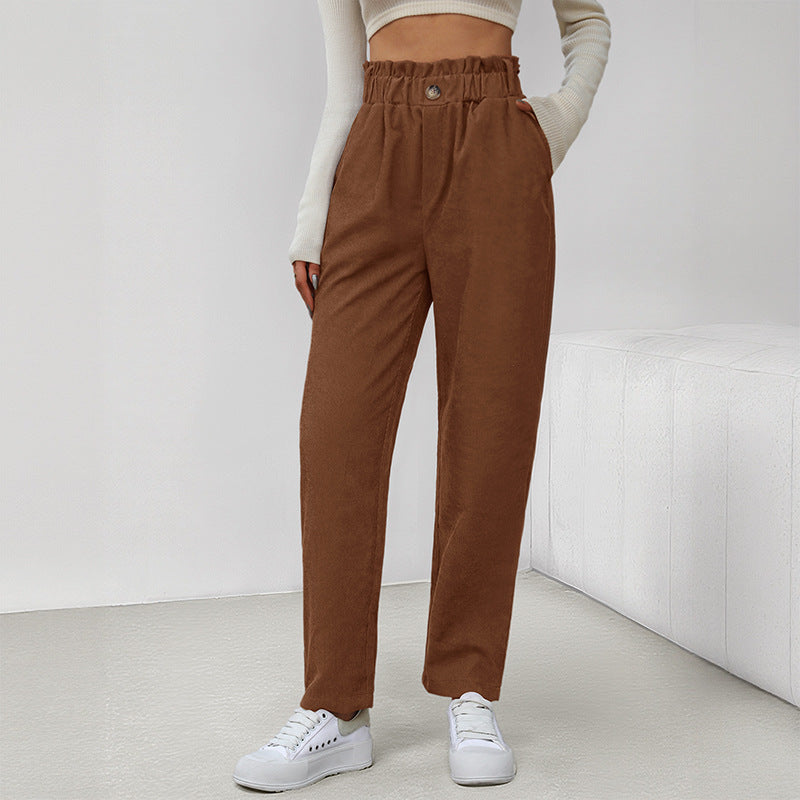 Damen Bequeme Chino-Hose Drune