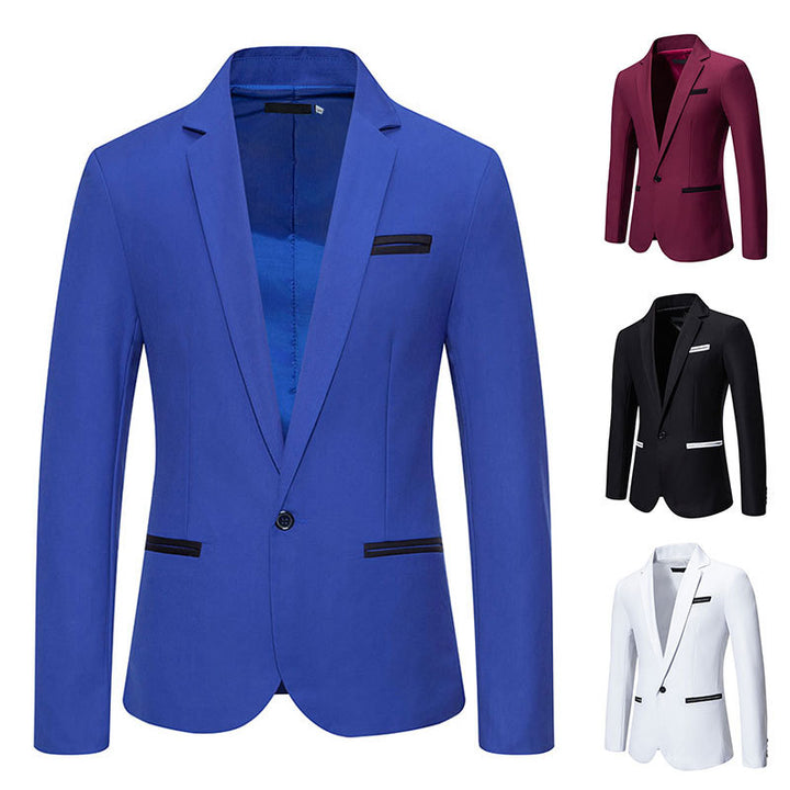 Herren eleganter Blazer mit modischem Schnitt und feinen Akzenten Drune