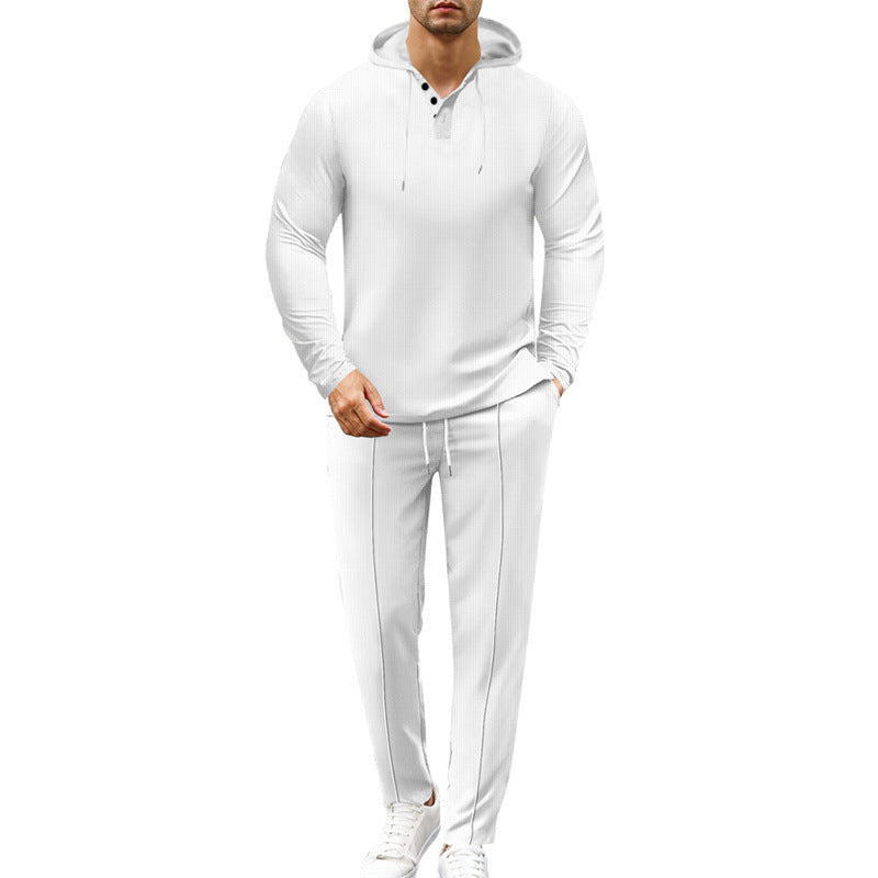 Herren modisches Hoodie-Set mit sportlichem Schnitt und praktischen Funktionen Drune