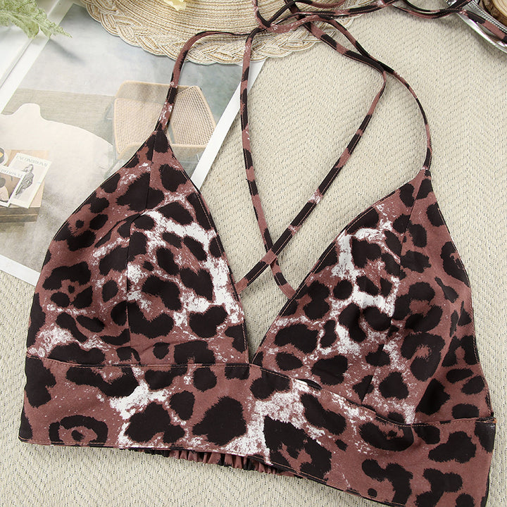 Damen Kimono-Morgenmantel mit Leopardenmuster und lockerer Passform Drune