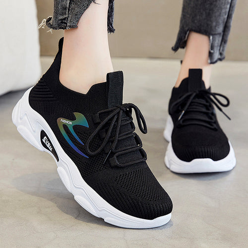 Damen nan minimalistischer Strick-Sockensneaker mit strukturiertem 3D-Obermaterial, anatomischem Memory-Fußbett und profiliertem EVA-Plateau Drune