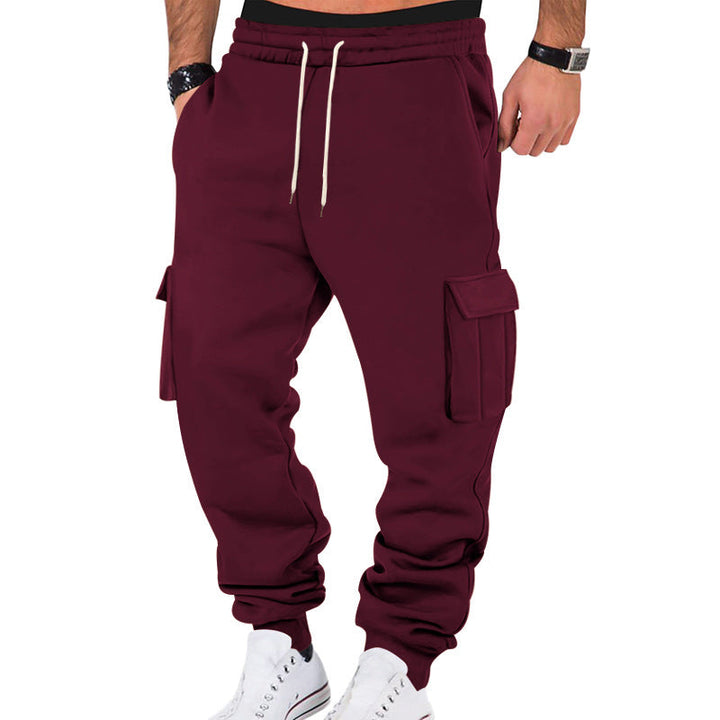 Herren Cargo-Sweatpants mit elastischem Bund und praktischen Seitentaschen Drune
