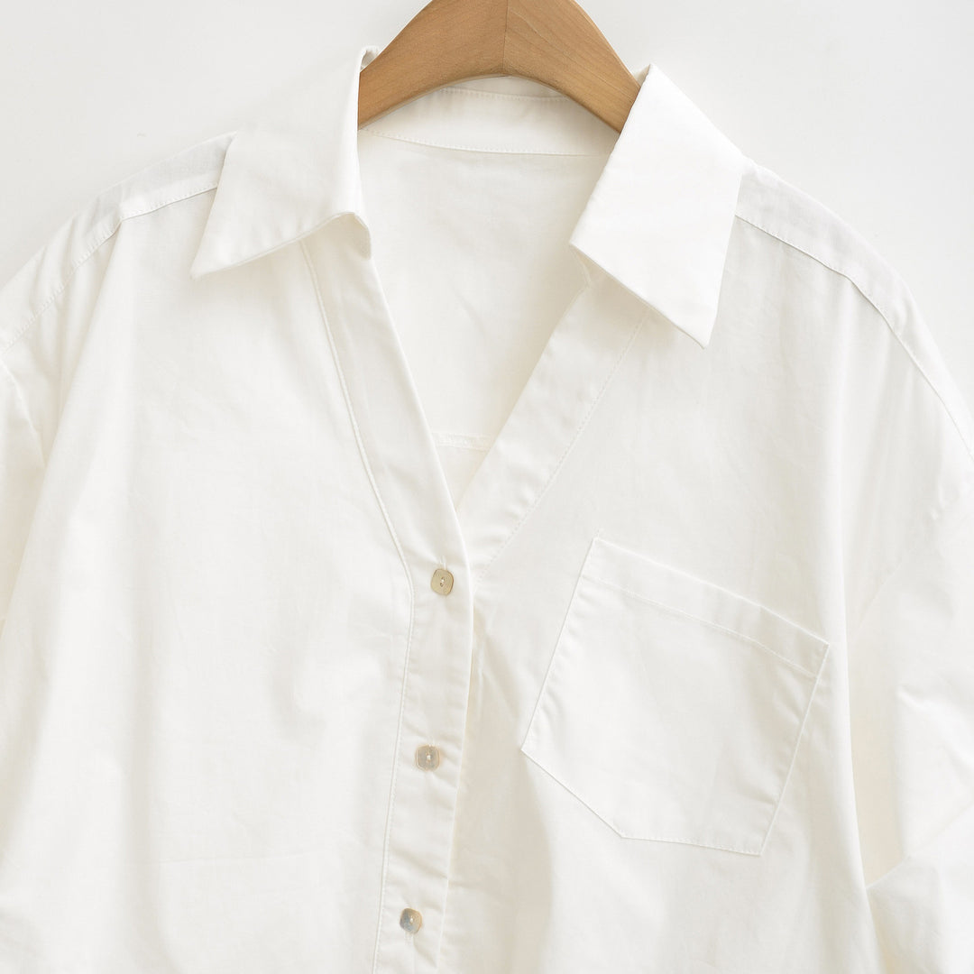 Damen lässige Oversize-Bluse Drune