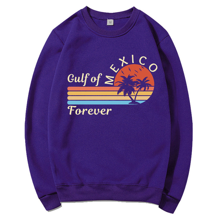 Damen Sweatshirt mit tropischem Grafikdesign und modernem Aufdruck Drune