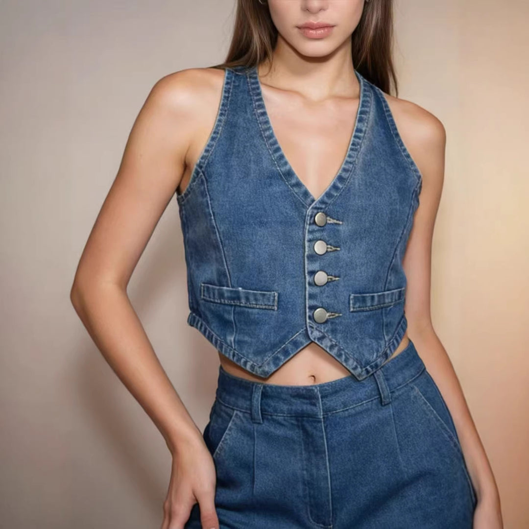 Damen Jeansweste Drune