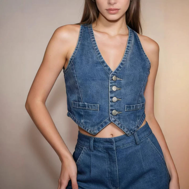 Damen Jeansweste Drune