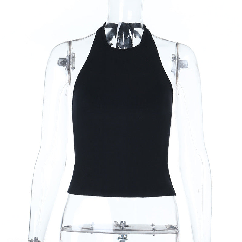 Damen High-Neck Crop-Top Drune