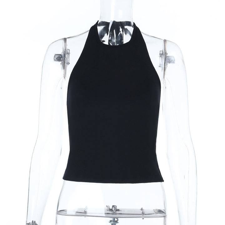 Damen High-Neck Crop-Top Drune