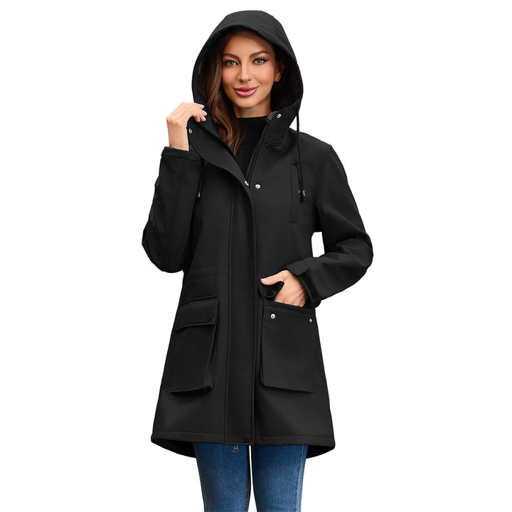 Damen funktionale Outdoor-Jacke mit verstellbarem Taillenzug und Innenfutter Drune