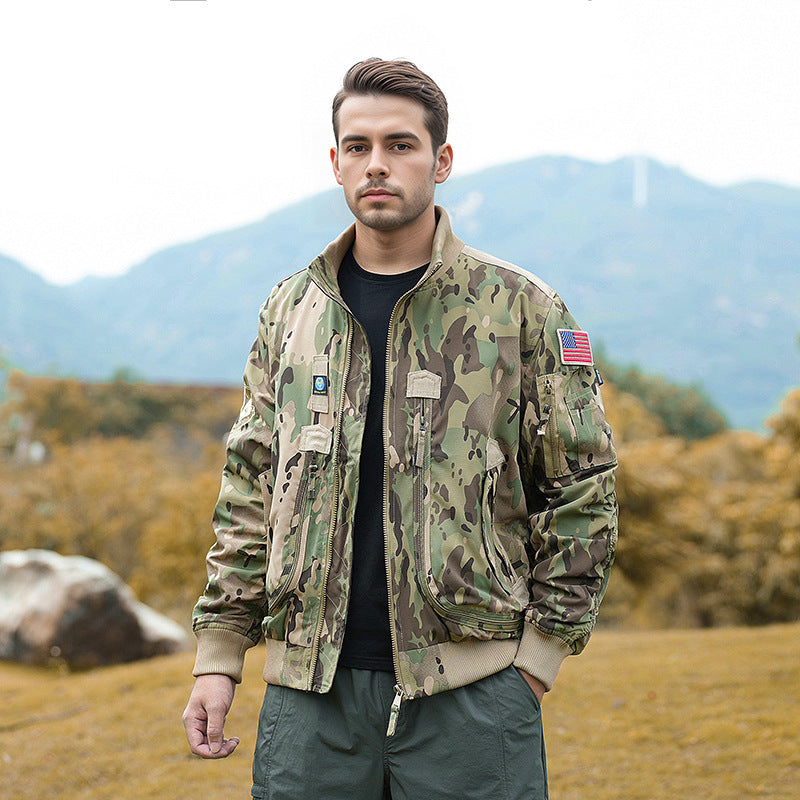 Herren technische Bomberjacke mit funktionalen Taschen Drune
