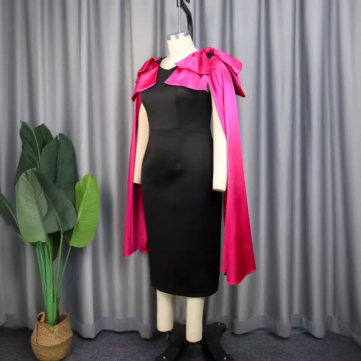 Damen Abendkleid mit eleganter Überwurfausschnitt Drune