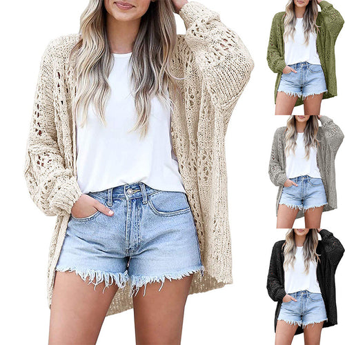 Damen offene Strickjacke Drune