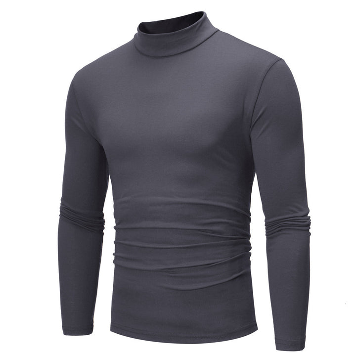 Herren elegantes Rollkragen-T-Shirt aus weichem Jersey Drune