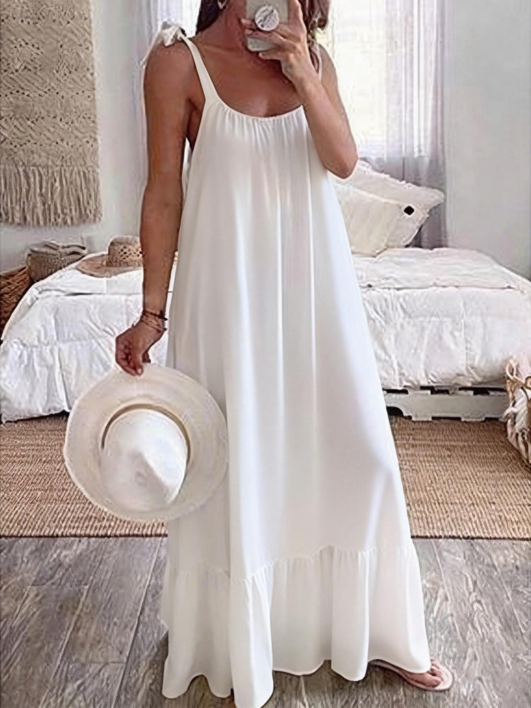 Damen Maxikleid mit trägerlosem Design Drune
