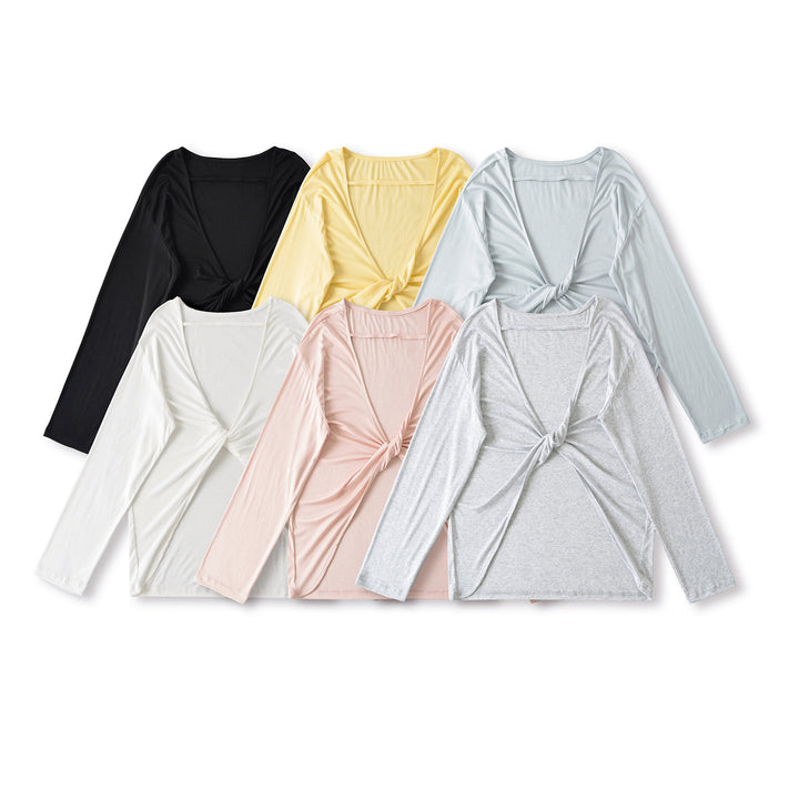 Damen Lässiges Langarmshirt mit weitem Schnitt und bequemer Passform Drune