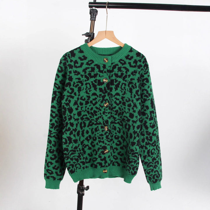 Damen lässiger Tierprints Pullover Drune
