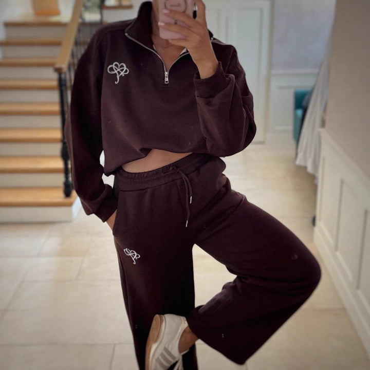 Damen modischer Pullover mit hohem Kragen Drune