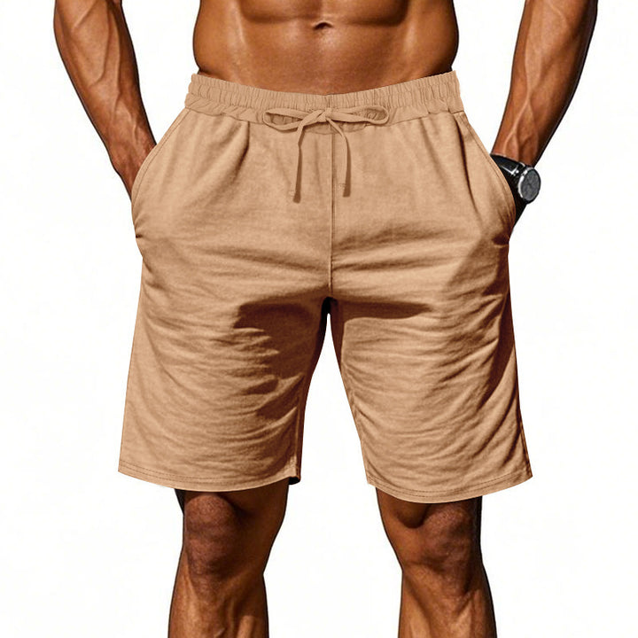 Herren nan lässige Baumwollmix Freizeitshorts mit elastischem Bund und Seitentaschen Drune