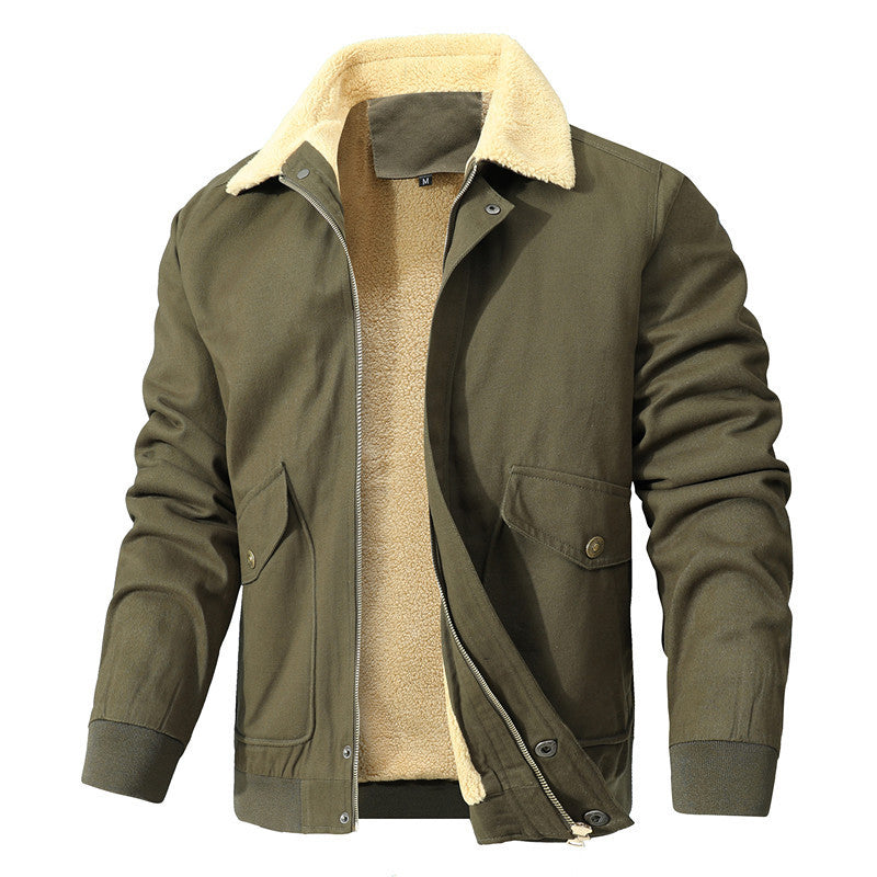 Herren modische Jacke mit luxuriösem Fleecefutter Drune
