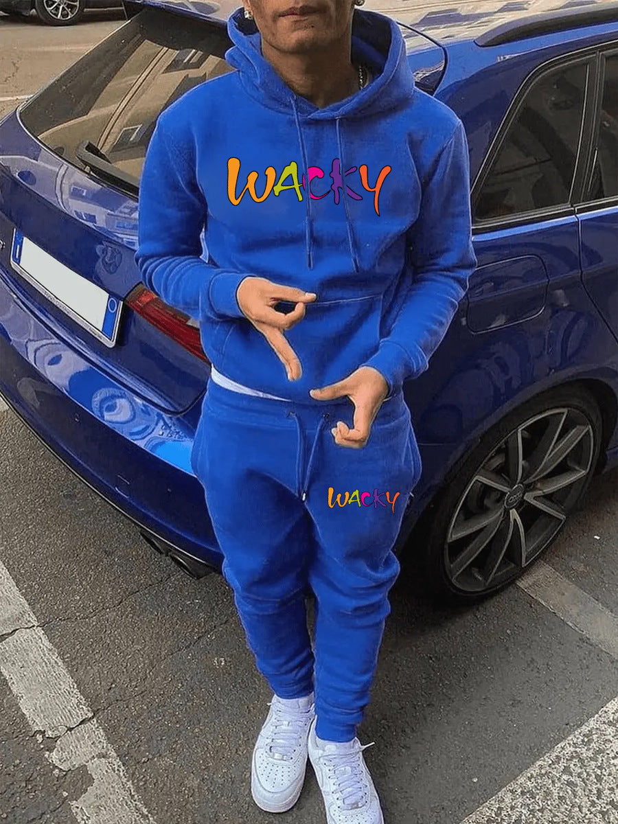 Damen Freizeit Hoodie- und Jogginghose-Set mit auffälligem Logo-Design Drune