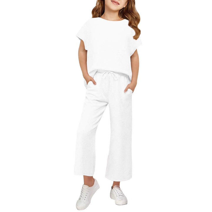 Damen sommerliches Freizeit-Set aus leichter, atmungsaktiver Baumwolle Drune