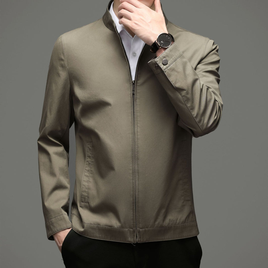 Herren leichte Übergangsjacke mit praktischem Stehkragen und atmungsaktiver Textur Drune