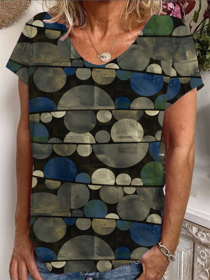 Damen T-Shirt mit einzigartigem Mandala-Design Drune
