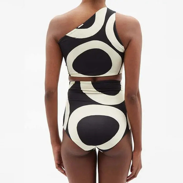Damen Bikiniset mit asymmetrischem Oberteil und elegantem Wickelrock Drune
