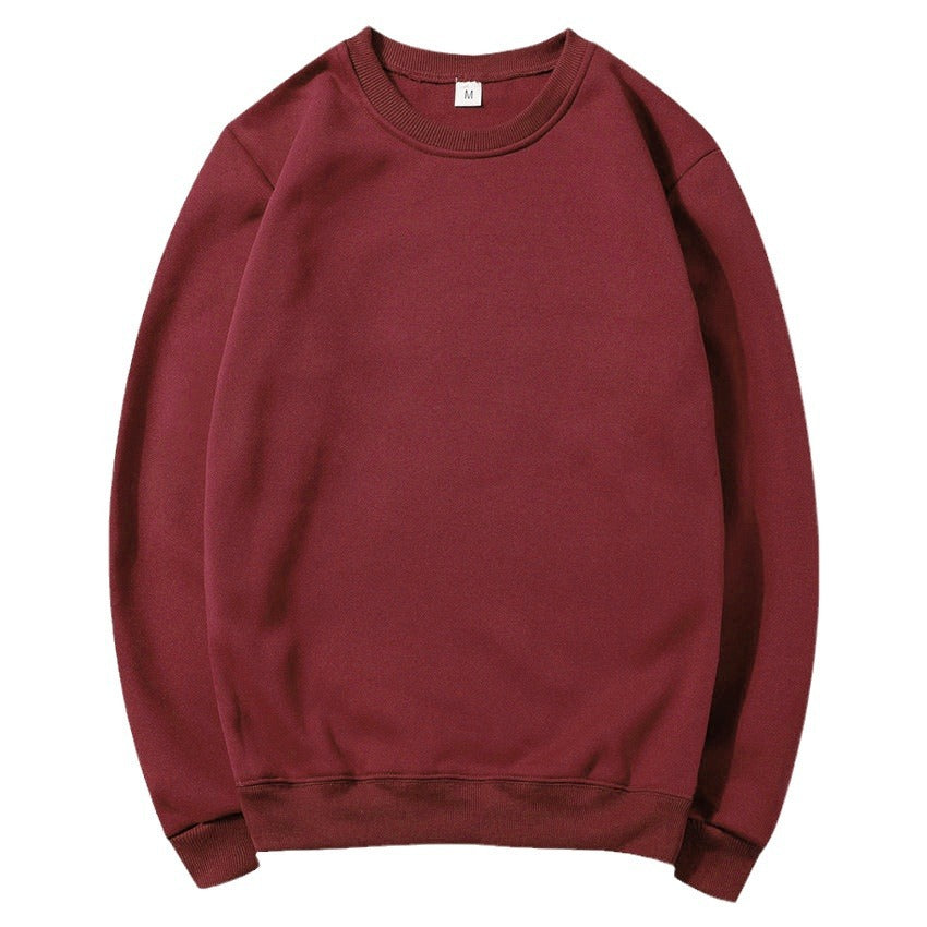 Unisex zeitloser Rundhals-Sweater ohne Kapuze mit angerauter Innenseite und verstärktem Nacken Drune