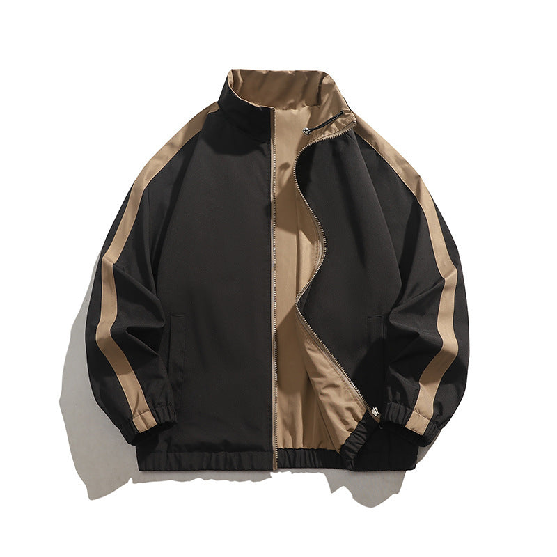 Herren sportliche Übergangsjacke mit elastischen Bündchen und praktischen Reißverschlusstaschen Drune