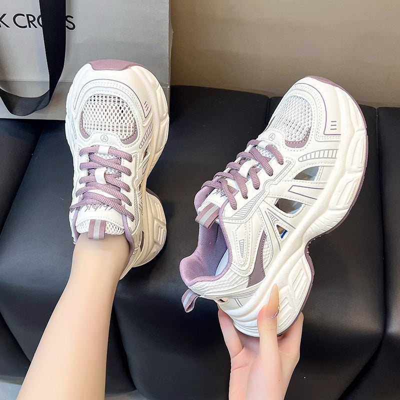 Damen Sportliche Mesh-Sneaker mit atmungsaktiver Struktur und dämpfender Sohle Drune