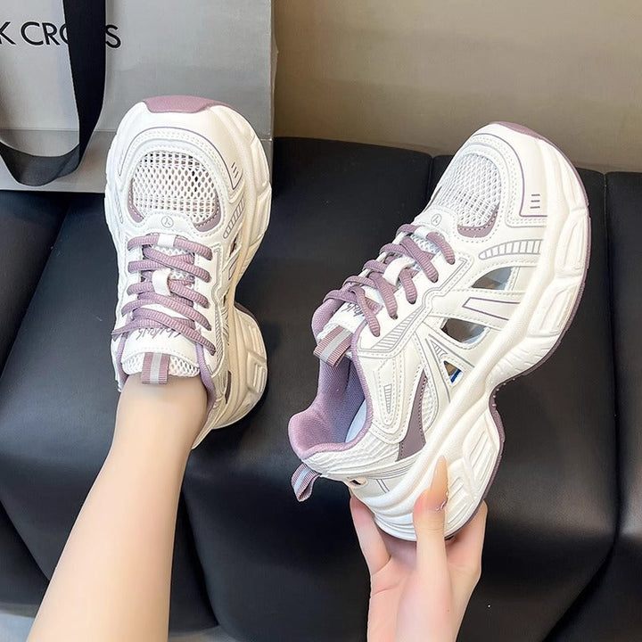 Damen Sportliche Mesh-Sneaker mit atmungsaktiver Struktur und dämpfender Sohle Drune