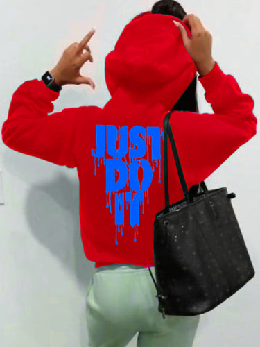Damen Hoodie mit kreativen Grafiken und lässigem Schnitt Drune