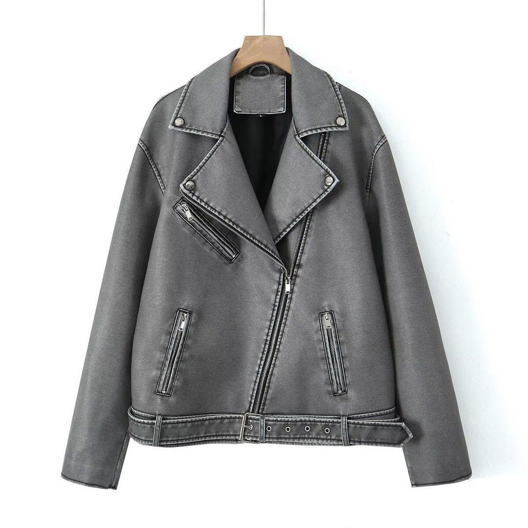 Damen Bikerjacke im Vintage-Stil Drune