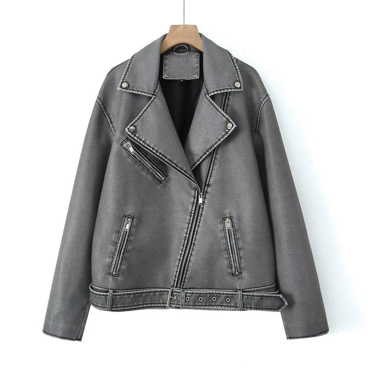 Damen Bikerjacke im Vintage-Stil Drune
