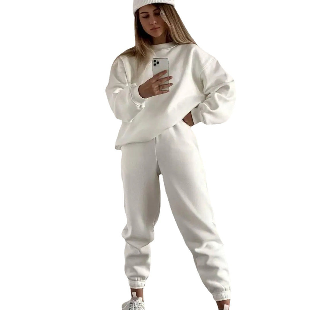 Damen lässiges Sweatshirt und Jogginghose-Set Drune