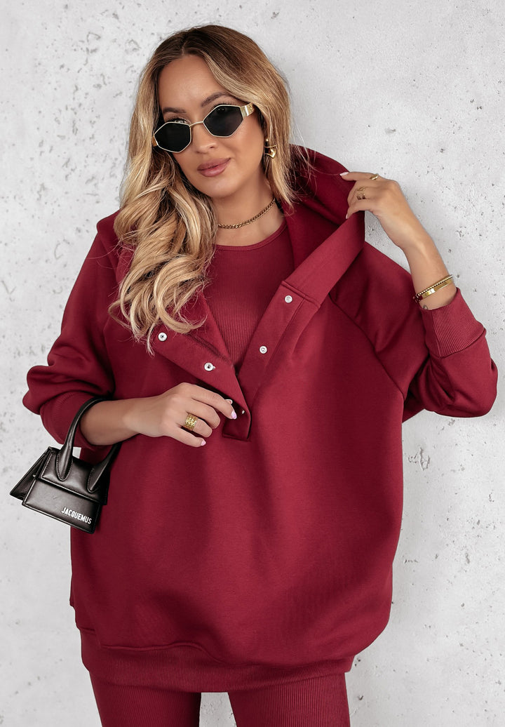 Damen Sportives Oversized Sweatshirt Drune