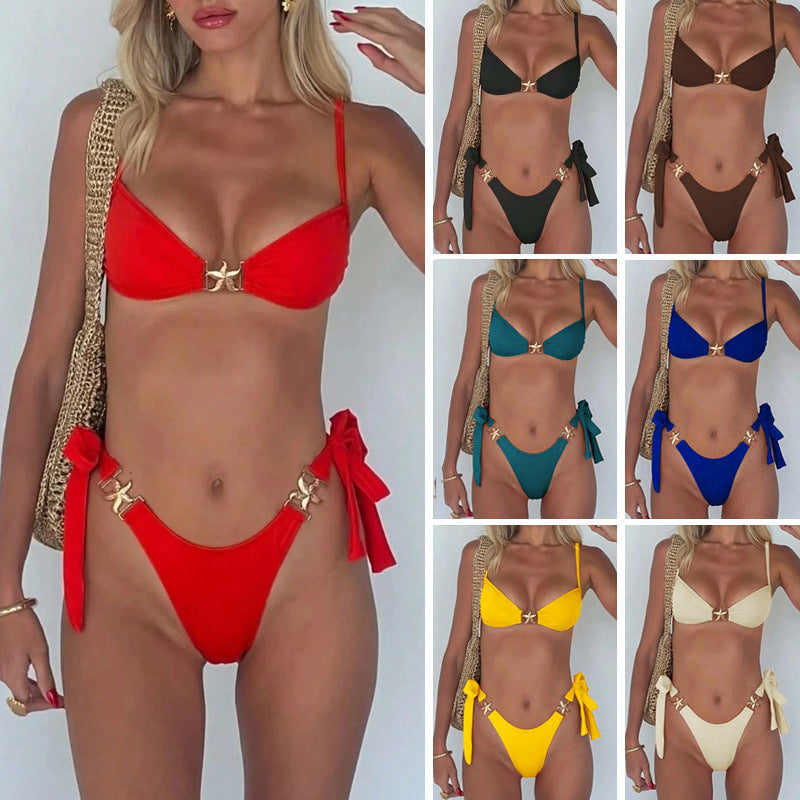 Damen Bikini-Set mit eleganten Schnallen Drune