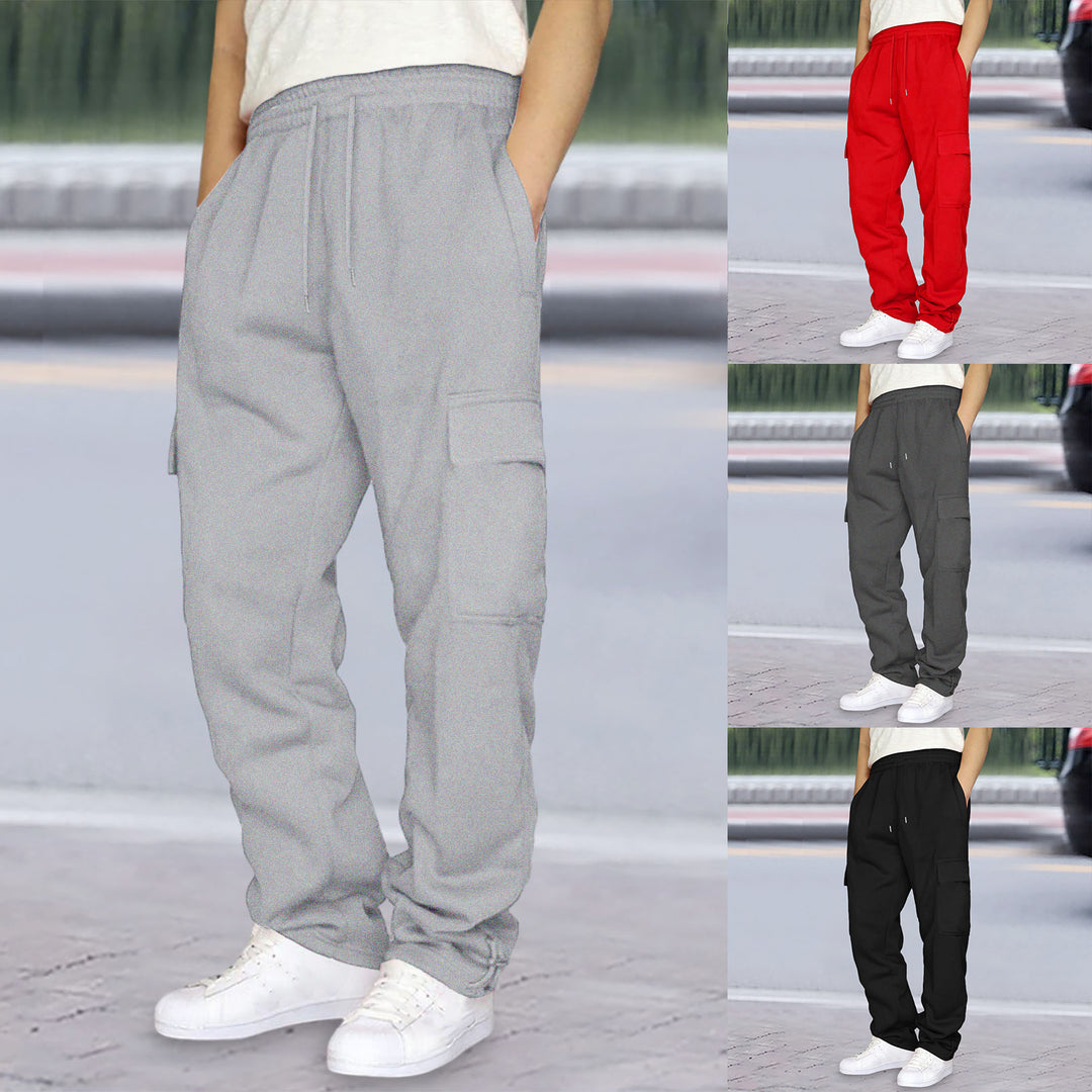 Herren nan Cargo-Jogginghose mit elastischem Bund, Kordelzug und verstellbarem Saum Drune
