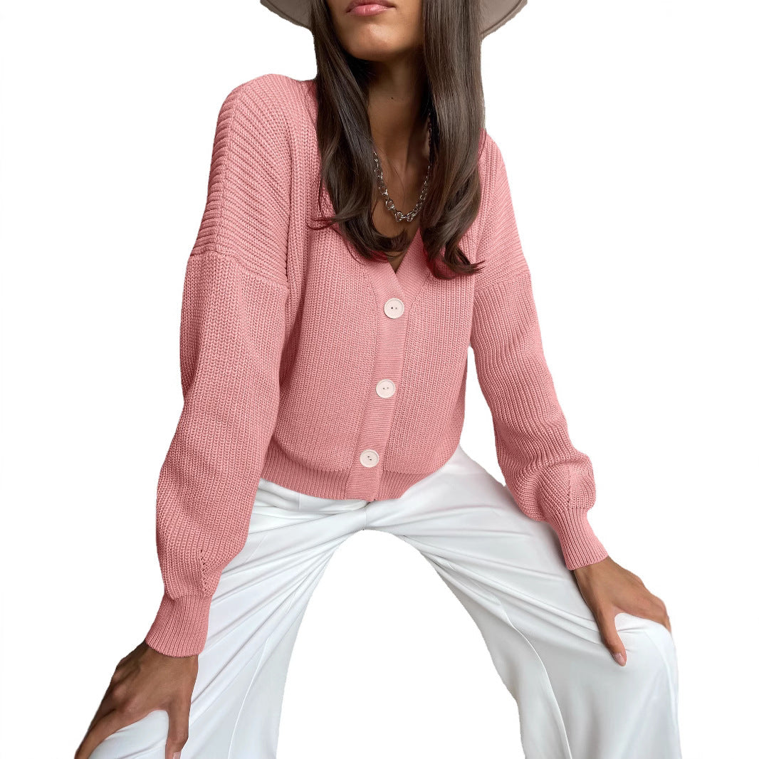 Damen lässiger Strickcardigan Drune