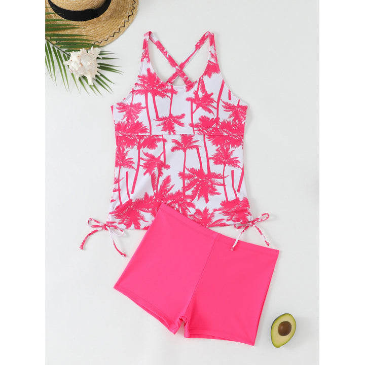 Damen Tankini-Set mit verstellbaren Trägern und seitlichen Bindebändern Drune
