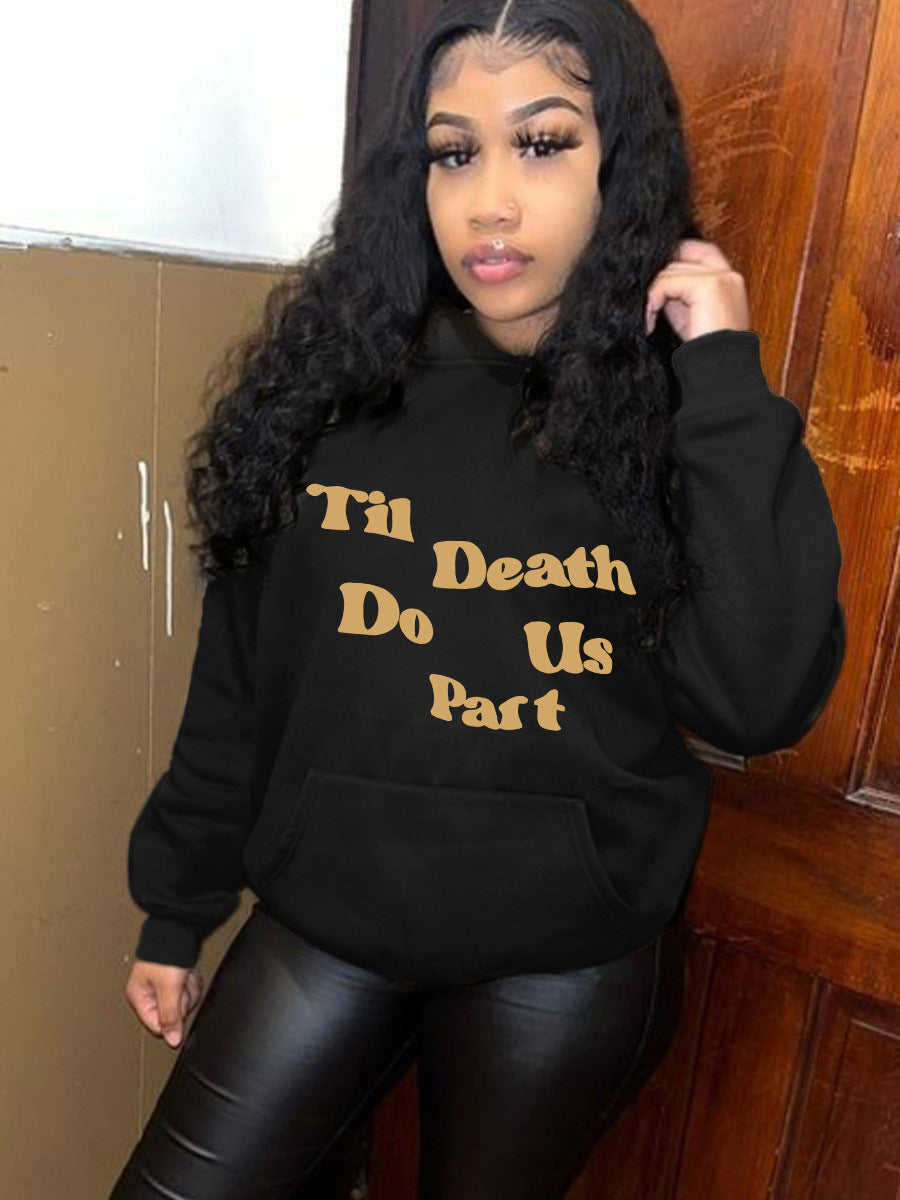 Damen Hoodie mit einzigartigem Skelett-Motiv und Herzgrafik Drune