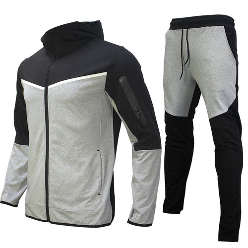 Herren Sportliches Trainingsanzug-Set mit atmungsaktiven Materialien und praktischen Reißverschlusstaschen Drune